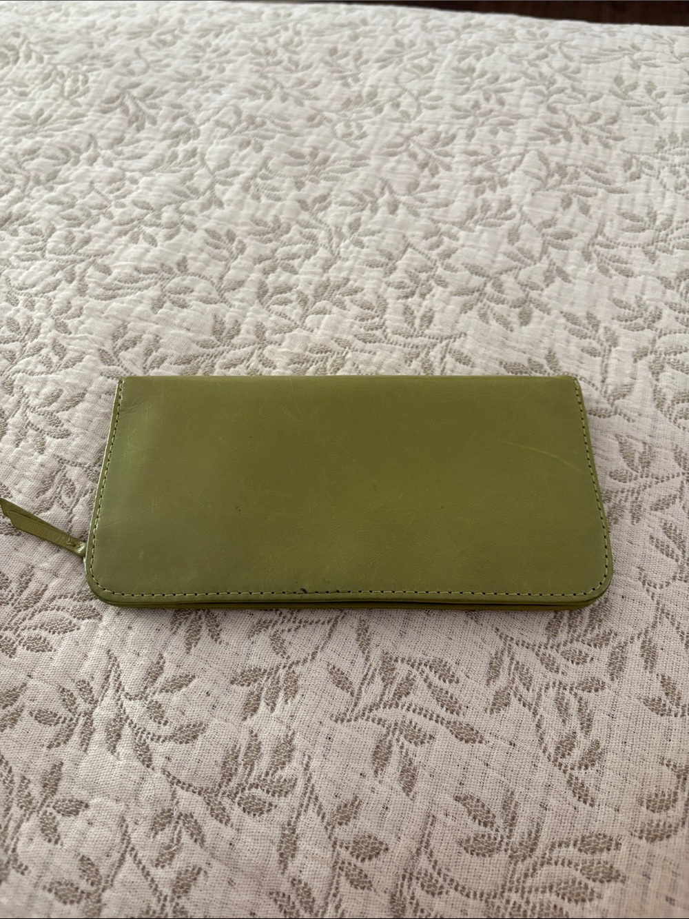 HOBO Olive Green Zip Wallet